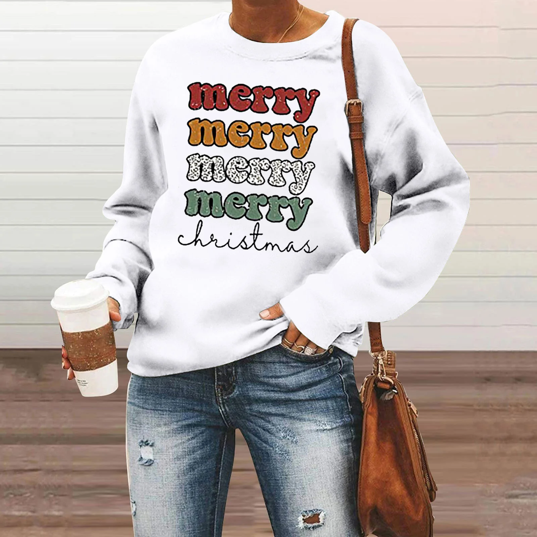Merry Christmas Sweatshirt Women Xmas Buffalo Plaid Tree Shirts Christmas Snowflake Print Long Sleeve Top Shirts, XL