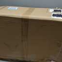 LOVEVOOK Carry On Luggage 28x19x12 Airline Approved, 24 Inch Softside Suitcases with Wheels, Lightweight Spinner Carry on Suitcase with TSA Lock, Water-Resistant Large Capacity Luggage for Travel (Black-White-Chestnut)