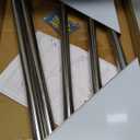 Stainless Steel Tubular Wall Mount Shelves with 2 Brackets 14x24 Inches, Metal Shelving for Commercial Kitchen, Hotel, Home, Laundry, Garage and Workshops