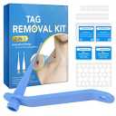 Auto Skin Tag Remover Kit for Face & Body, Upgraded Fast and Easy Removal Pen for Small to Large Size 2mm-8mm, Safe and Painless Clear Skin Tag & Mole, with 40 Removal Bands & 10 Cleansing Wipes
