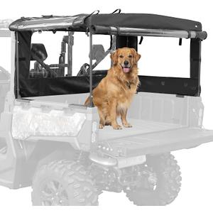 KEMIMOTO UTV Soft Cargo Camper Cover Bed Rack Compatible with CFMOTO UForce 1000/1000 XL 2019-2025 Rear Camper Top Canvas Cover Accessories