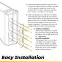 Door Strike Plate Reinforcement Plate for Exterior Interior Door Deadbolt Fix Door Frame Door Jamb, Latch Reinforcement Plate Security Striker for Use with 5-1/2 to 6 Hole, Steel, Brass, 1 Pack