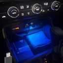 2PCS Car Lights Interior,Car Accessories,Ambient Lighting Cars,DC 5V Intelligent Automotive Interior Lights,Mini USB LED Decoration Night Light,Atmosphere Lamp for Auto,Fit for Cars (Type-C*2)