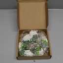 Vividsun Women Flower Crown Floral Headpiece Festival Wedding Hair Wreath Floral Crown (White)