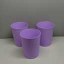 UUJOLY Small Trash Can Wastebasket Garbage Can Container Bins for Bathrooms, Laundry Room, Kitchens, Offices, Kids Rooms, Dorms (Taro Purple) (1 Pack)
