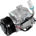 22301C Air Conditioner AC Compressor with Clutch Fits for 2013-2021 Encore, 2020-2021 Encore GX, 2013-2020 Sonic, 2013-2021 Trax 1.2L 1.3L 1.4L, Replace OE 98495 42783843