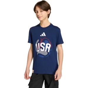 adidas Unisex-Kids FIFA World Cup 2026 T-Shirt, USA/Team Navy Blue, Large