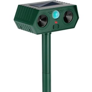 Ultrasonic Animal Repellent Outdoor Deer Repellent Devices Solar Animal Repeller Motion Activated Deterrent to Scare Cat Squirrel Rabbit Skunk Raccoon Lawns 28