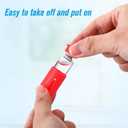 AceOrbit 6 Sets 3ml Glass Protective Vial Cap and Case Combo, Assorted Colors Reusable Lids Cover for 3ml Vials, Suitable for Traveling and Storage, Easy to Clean Leakproof Dust Resistant