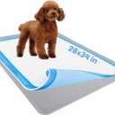 TidyFriend Dog Pee Pad Holder Tray Fits for 28 x 34 Wee Wee Pee Pads - Stable Grip, Raised Edges, Quick-Wipe Silicone Surface Dog Potty Tray Holder for Indoor Flooring Protection (Light Grey)