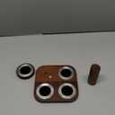 Wood Wall Mount Holder for Dyson Hair Dryer, Wood + Metal Wall Bracket Frame for Dyson Supersonic Hair Dryer. (Walnut) (Brown)