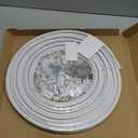 UrbanRed Flexible Bendable Ceiling Curtain Track, 39.4FT (12m), Mount for Rail with Curtain Tracks System, Room Divider, Curtains Rod, RV Ceiling Track for Curtains, Long Curved Hospital System, White