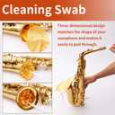 Saxophone Cleaning Kit  11-Piece Complete Maintenance Set with Swabs, Brushes, Key Oil & Cork Grease for Alto/Tenor/Soprano Sax Musicians & Students