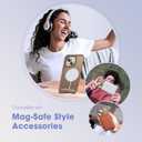 Compatible with iPhone 14 Pro Case [Compatible with Mag-Safe][Adjustable Kickstand][Military Grade Drop Protection] Translucent Phone Case for iPhone 14 Pro,Desert Gold