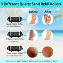 Electric Foot Callus Remover- Long Service Time, Rechargeable Electronic Foot File- Ideal Gift, Professional Pedicure Tools, Waterproof Foot Scrubber, Pedicure Kit Feet Care for Dead Skin (Black)