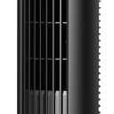 JRD 13'' Tower Fan with 80 Oscillating, 23ft/s Bladeless Desk Fan with 3 Speeds, Quiet Operation, Compact & Portable Table Fan for Bedroom Home Office Desktop (13 Inch Knob, Black)