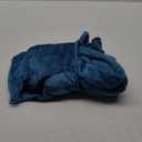 PAVILIA Travel Blanket Pillow, Soft Airplane Blanket 2-IN-1 Combo Set, Plane Blanket Compact Packable, Flight Essentials Car Pillow, Travelers Gifts Accessories Luggage Backpack Strap, 60x43 Teal Blue