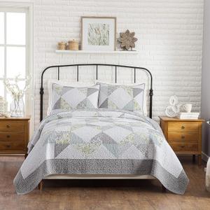 Mary Jane's Home Reine-Marie 3-Piece Quilt Set - Lightweight Breathable All Season Bedding, King