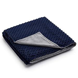 RelaxBlanket 48''x72'' Duvet Cover for Weighted Blanket | Premium Soft Cotton | Dark Grey