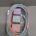 [3pcs Set] 20W Durable Dual-Port QC+PD 3.0 Fast Charger, Dual Rapid Power Adapters with 10-Foot USB-C Fast Charging Cable, Compatible with for iPhone 14/13/12/11/Pro/Pro Max/Xs/Xr/X, (3color)