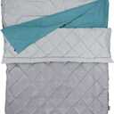 Coleman 45F Double Sleeping Bag, Queen Size XL Tandem Sleep Sack with Big & Tall Design, Zips Apart into 2 Sleeping Bags, Machine Washable