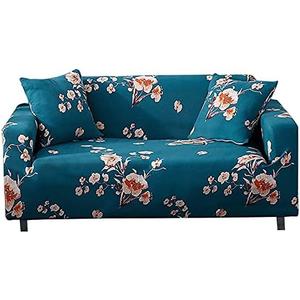 HOOBUY Printed Sofa Cover Stretch Couch Covers Patterned Slipcovers for Armchair Green 11#(Armchair)