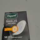 Depend Shields Incontinence Pads for Men, Light Absorbency, 58 Count