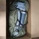 Inflatable Camping Tent, Glamping Blow Up Tent with Hand Pump for All-Season, 3 Mins Easy Setup, Waterproof Tens with Mesh Window for 4-6 Person, Suit for Family, Friend, Camp, Outdoor Gathering