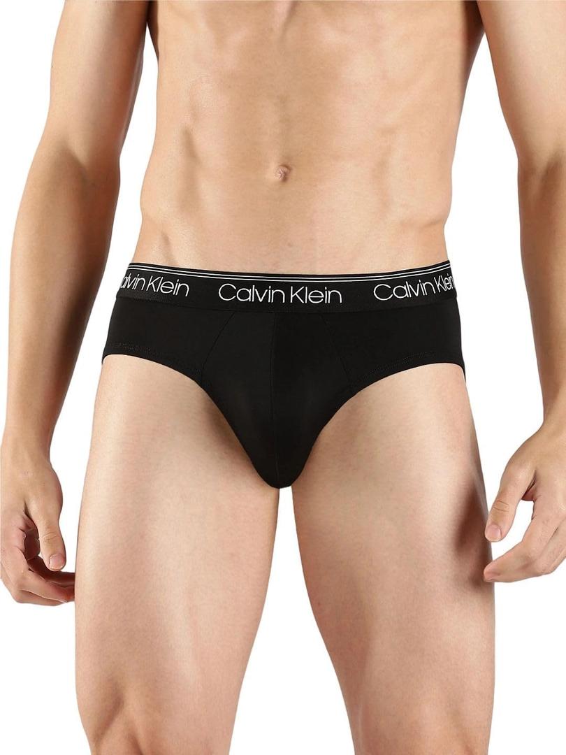 Calvin Klein Men's Underwear Micro Stretch 3-pack Hip Brief (Black, L)