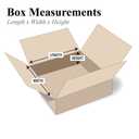 PARTNERS BRAND 18 x 12 x 8 Corrugated Cardboard Boxes, Medium 18"L x 12"W x 8"H, Pack of 25 | Shipping, Packaging, Moving, Storage Box for Home or Business, Strong Wholesale Bulk Boxes
