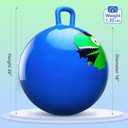 PlayZap Hopper Balls for Kids 3-8, 18 Inches Bouncy Ball with Handle, 18" Inflatable Bouncing Hopper, 45cm Jumping Toys, Garden Hopping Toys Girls Boys Gifts