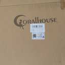 CoralHouse Large jewelry boxes & organizers,3-Layer Glass Jewelry Organizer with Velvet Lining and Copper Handles - for Rings, Earrings, Necklaces, Bracelets, and Watches.