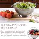 Bellemain Micro-perforated Stainless Steel Colander-Dishwasher Safe (3 QT and 5 QT)