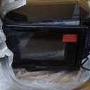Emerson MW7302B Compact Countertop Microwave Oven with Touch Control, LED Display, 700W, 10 Power Levels, 6 Auto Menus, Glass Turntable and Child Safe Lock, 0.7 Cu., Ft. Black