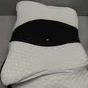 Memory Foam Pillows, Cervical Pillow for Neck and Shoulder Pain Relief, Ergonomic Contour Bed Pillow, Soft for Side Sleep Stomach Sleeping and Back Sleeper (Queen Size-24.8''Lx14.96''Wx5.78''H, Black)