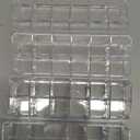 JOUTYFOR 4-Pack 12-Slot Acrylic Lipstick Organizer, Lipstick Holder, Lip Gloss Organizer, Cosmetic Storage Display, Perfect Storage Solution for Drawer, Vanity, Bathroom, and More