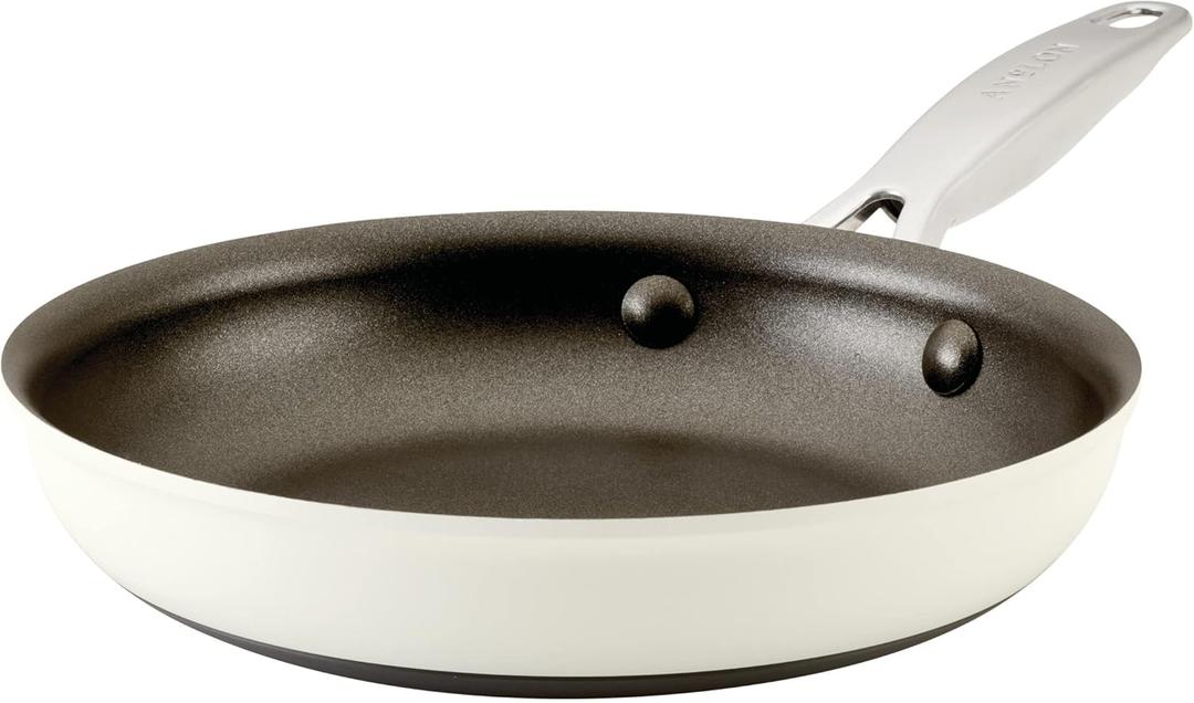 Anolon Achieve Hard Anodized Nonstick Frying Pan/Skillet, 8.25 Inch, Cream