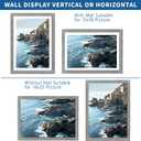 Hongkee 14x20 Picture Frame Set of 2, Rustic Grey Wood Style - Display 14 x 20 Picture without Mat or 12x18 Picture with Mat, Wall Mounting Horizontal and Vertical