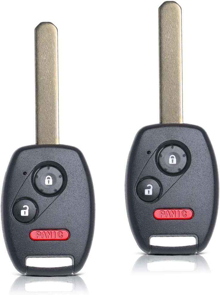 MechanMagic 2PCS Key Fob Remote Replacement Fits Honda CR-V 2007 2008 2009 2010-2013/CR-Z 2011- 2014 2015/Fit/Insight/Accord Coupe/Crosstour MLBHLIK-1T Keyless Entry Remote Control 35111-SWA-306