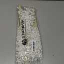 Sea Team 24-Pack Artificial Glitter Berry Stem Ornaments, Decorative Bead Sticks, Glittery Twigs, Picks, Branches for Christmas Tree, Small Vase, Holiday, Wedding, Party (17 Inches, White)