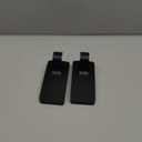 Command 10 lb Matte Black Curtain Rod Hooks, 2 Hooks and 4 Strips, No Drilling Christmas Decorations, Use with Rod Diameters 0.5-0.75" | 10 lb, 4 Command Strips, Damage Free, Curtain Rods Hangers, Home and Room Decor