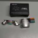 Magnetic Measuring Cups and Spoons Set-Heavy Duty 304 Stainless Steel，Double Measurement Markings，Set of 16 with Leveler for Measure Dry and Liquid Ingredients