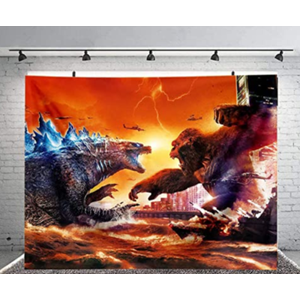 Two Three Kingdoms Godzilla Background Godzilla Vs. Monster King Kong Theme Back 56*38
