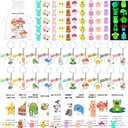 50 Set Inspirational Gifts Bulk Thank You Gift Luminous Resin Animals Inspirational Cards Motivational Keychain Organza Bags Staff Employee Appreciation Gifts Pocket Favors for Teacher Nurse Coworkers