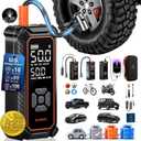 OlarHike Cordless Tire Inflator Portable Air Compressor, Dual Power - 6000mAh & 12V DC, Air Pump for Car Tires, Bike, Motorcycle, with Luxurious Storage Case, Car Gifts