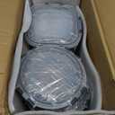 KOMUEE 30 Pieces Glass Food Storage Containers Set, Glass Meal Prep Containers Set with Snap Locking Lids, Airtight lunch Containers for Microwave, Oven, Freezer & Dishwasher,Gray