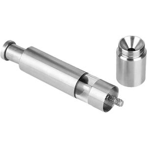Stainless Steel Manual Salt and Pepper Grinder Thumb Press Refillable Mill for Kitchen and Home Cooking One-handed Operation Spice Crusher Gift for Chefs and Food Lovers