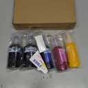 Printers Jack 580ML Sublimation Ink Refilled Bottlescompatible for ET2400 ET2720 ET2760 ET2750 ET4800 ET-2800 ET-2803 ET-2850 Inkjet Printers Heat Press Transfer on Mugs T-Shirts