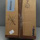 URPOWER Back Seat Extender for Dogs - Large Hard Bottom Dog Car Seat Cover Holds 550 Lbs, Waterproof Comfortable Dog Hammock Pet Bed with High-Density Foam Non-Slip Backseat Protector for Cars, SUVs (Black)