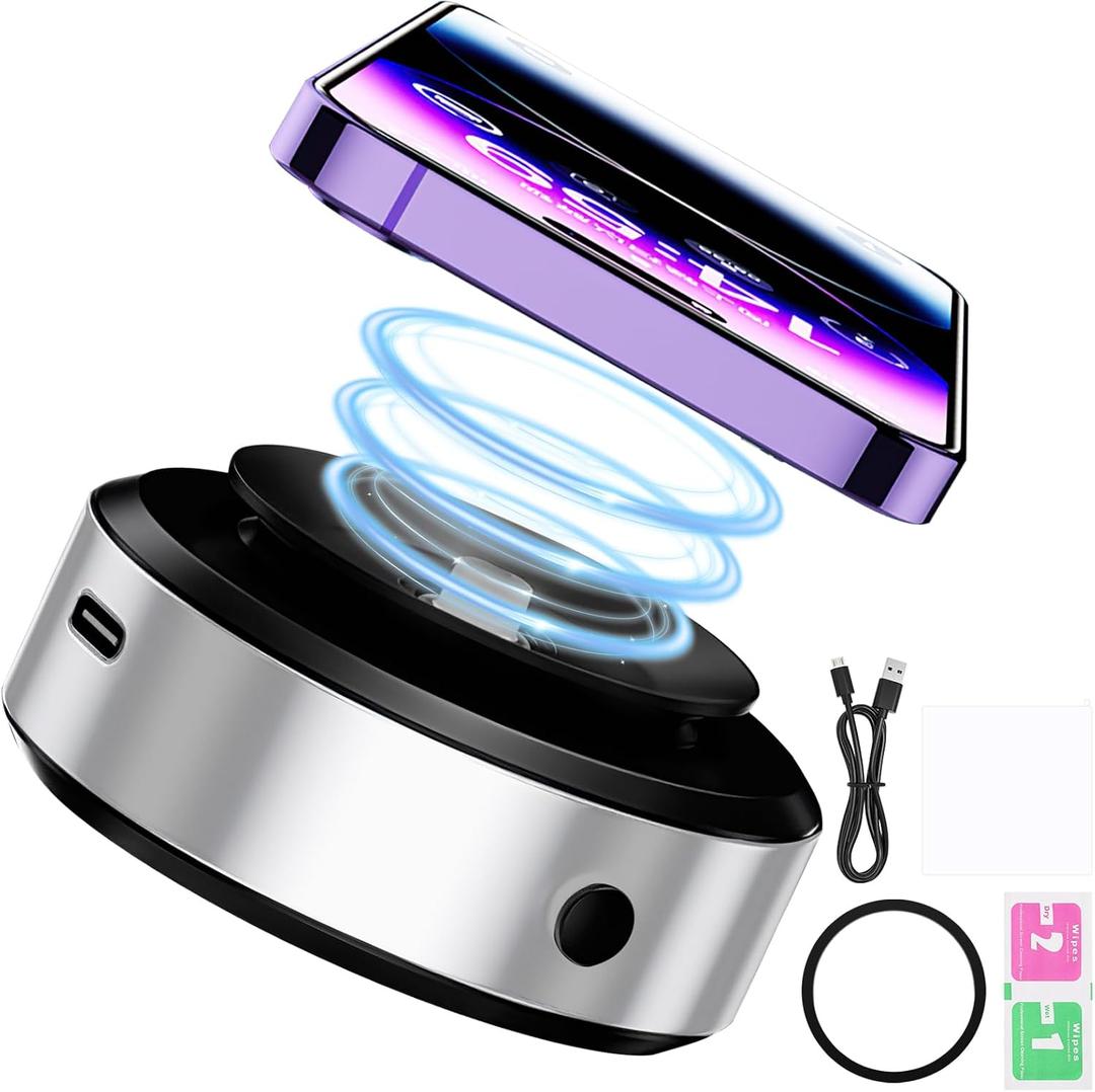 2 x Rednow Magnetic Car Suction Cup Holder Mount, Magnetic Car Cell Phone Holder,Suction Cup Car Phone Mount,Universal Adjustable Windshield Dashboard Mobile Phone Holder (Silver)